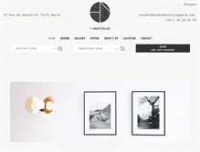 Tablet Screenshot of hotelmontholonparis.com